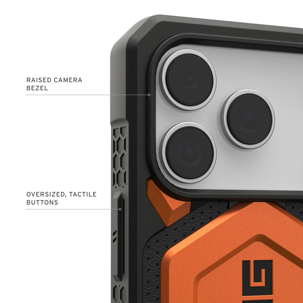 Picture of Apple iPhone 17 Pro Max 6.9 Case | UAG Monarch Pro Magsafe Compatible Drop Proof Case for iPhone 17 Pro Max 6.9 (Orange)