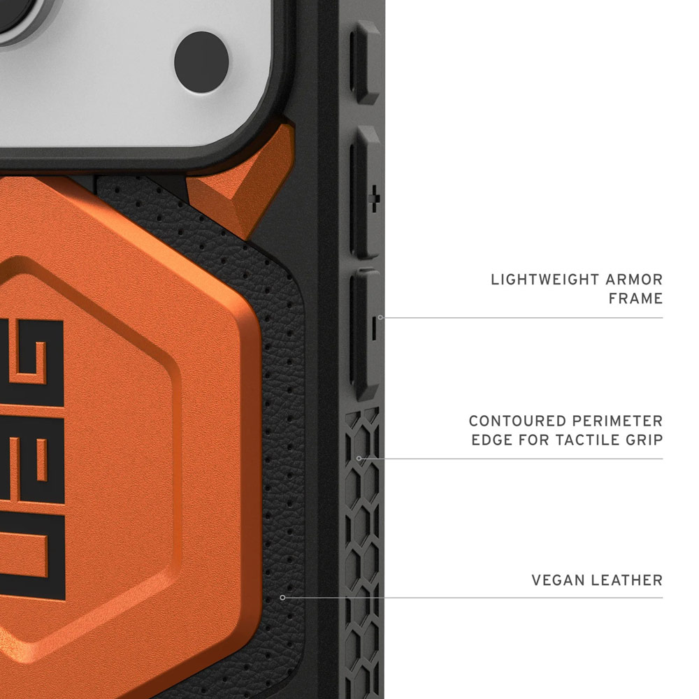 Picture of Apple iPhone 17 Pro Max 6.9 Case | UAG Monarch Pro Magsafe Compatible Drop Proof Case for iPhone 17 Pro Max 6.9 (Orange)