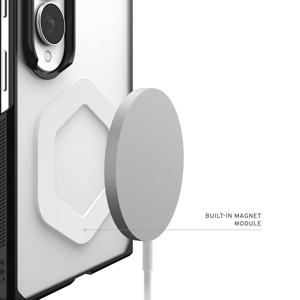 Picture of Samsung Galaxy Z Fold 8 Case | UAG Galaxy Z Fold 8 Case Mouve Slim Lightwight Protection Magnetic Case Cover Casing with Camera Protection Bezel Design (Ice)