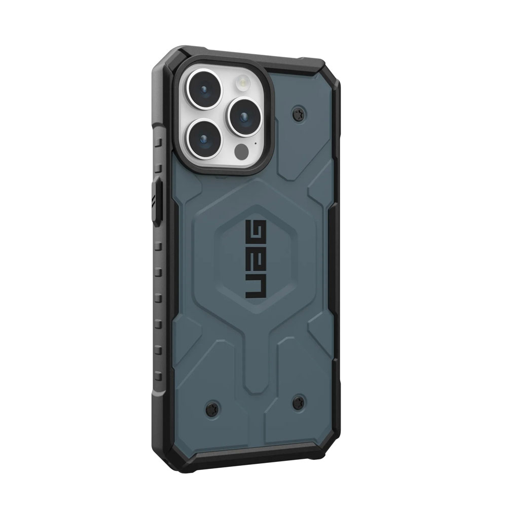 Picture of Apple iPhone 15 Pro Max 6.7 Case | UAG Pathfinder Magsafe Compatible Drop Proof Case for iPhone 15 Pro Max 6.7 (Cloud Blue)