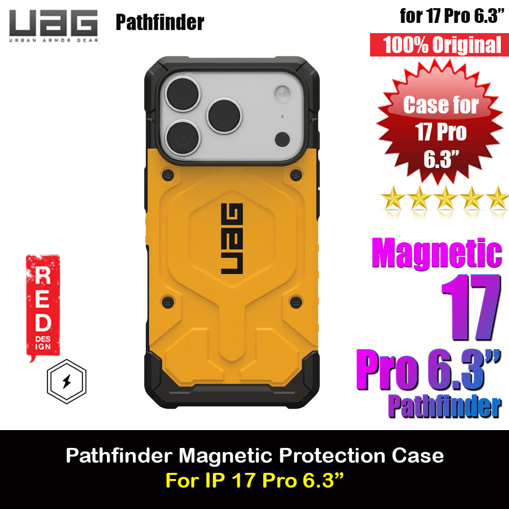 Picture of UAG Pathfinder Magsafe Compatible Drop Proof Case for iPhone 17 Pro 6.3 (Heritage Yellow) Apple iPhone 17 Pro 6.3- Apple iPhone 17 Pro 6.3 Cases, Apple iPhone 17 Pro 6.3 Covers, iPad Cases and a wide selection of Apple iPhone 17 Pro 6.3 Accessories in Malaysia, Sabah, Sarawak and Singapore 