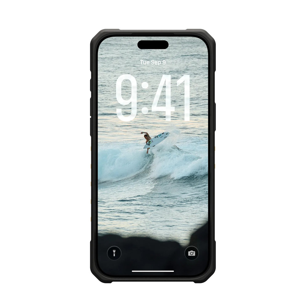 Picture of Apple iPhone 17 Pro Max 6.9 Case | UAG Pathfinder Magsafe Compatible Drop Proof Case for iPhone 17 Pro Max 6.9 (Heritage Yellow)