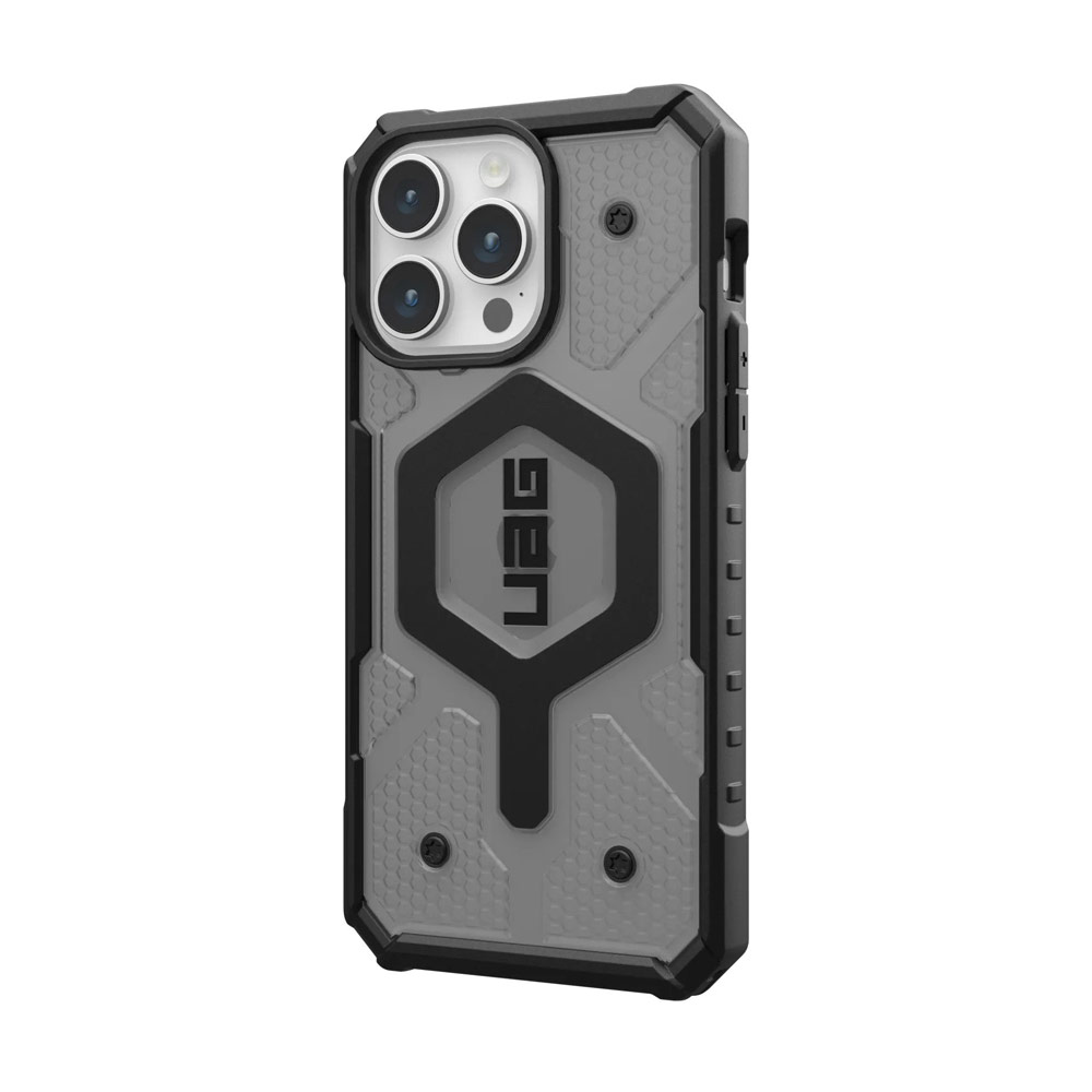 Picture of Apple iPhone 15 Pro 6.1 Case | UAG Pathfinder Magsafe Compatible Drop Proof Transparent Clear Case for iPhone 15 Pro 6.1 (Ash)