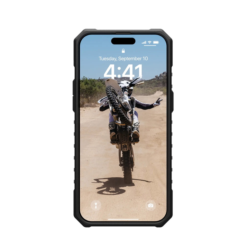 Picture of Apple iPhone 15 Pro Max 6.7 Case | UAG Pathfinder Magsafe Compatible Drop Proof Transparent Clear Case for iPhone 15 Pro Max 6.7 (Ice)