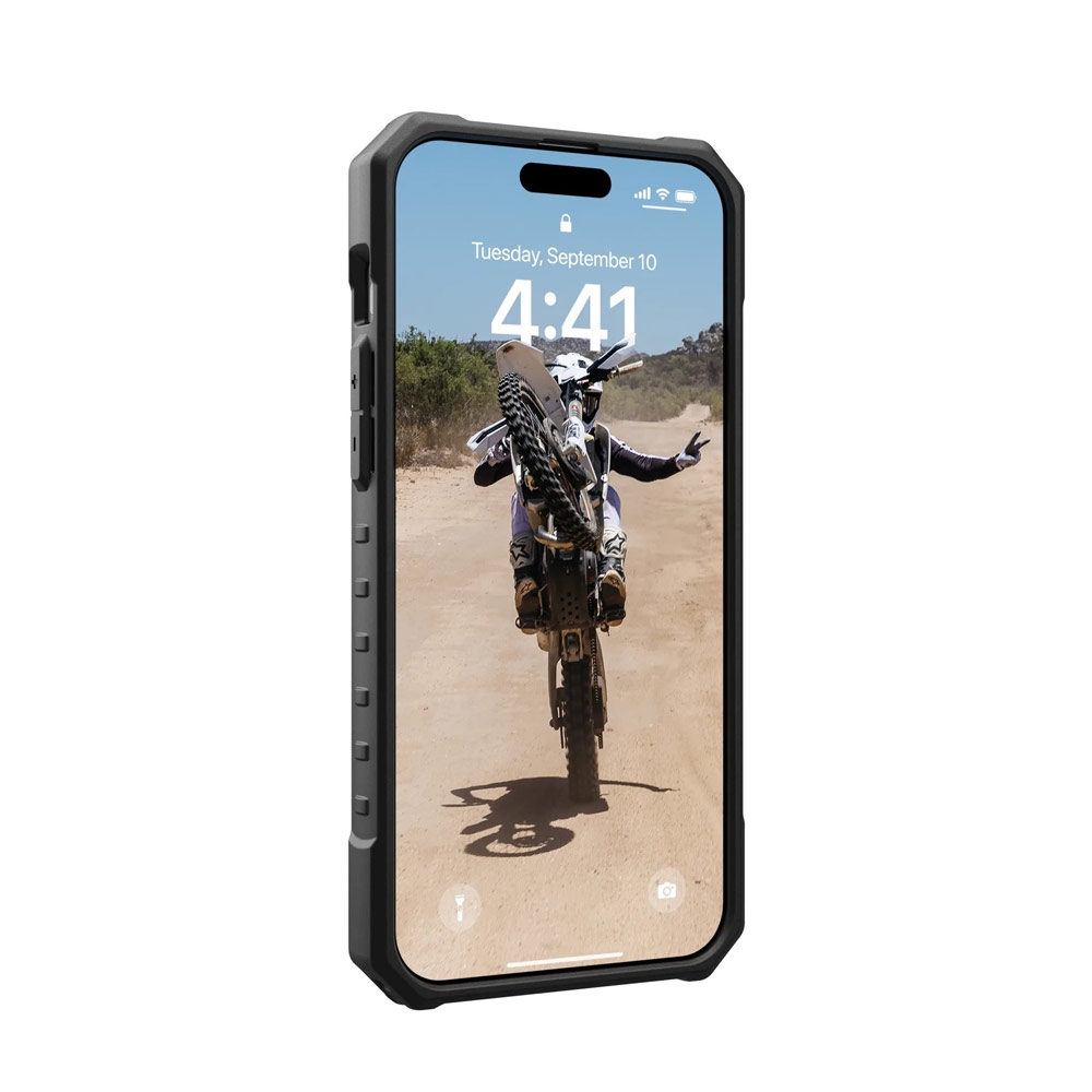 Picture of Apple iPhone 15 Pro Max 6.7 Case | UAG Pathfinder Magsafe Compatible Drop Proof Transparent Clear Case for iPhone 15 Pro Max 6.7 (Ice)