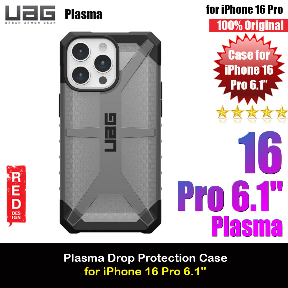 Picture of UAG Plasma Drop Proof Shock Impact Resistant Transparent Clear Case for iPhone 16 Pro 6.3 (Ash) Apple iPhone 16 Pro 6.3- Apple iPhone 16 Pro 6.3 Cases, Apple iPhone 16 Pro 6.3 Covers, iPad Cases and a wide selection of Apple iPhone 16 Pro 6.3 Accessories in Malaysia, Sabah, Sarawak and Singapore 