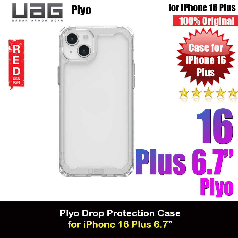 Picture of UAG Plyo Drop Proof Shock Impact Resistant Transparent Clear Case for iPhone 16 Plus 6.7 (Ice) Apple iPhone 16 Plus 6.7- Apple iPhone 16 Plus 6.7 Cases, Apple iPhone 16 Plus 6.7 Covers, iPad Cases and a wide selection of Apple iPhone 16 Plus 6.7 Accessories in Malaysia, Sabah, Sarawak and Singapore 
