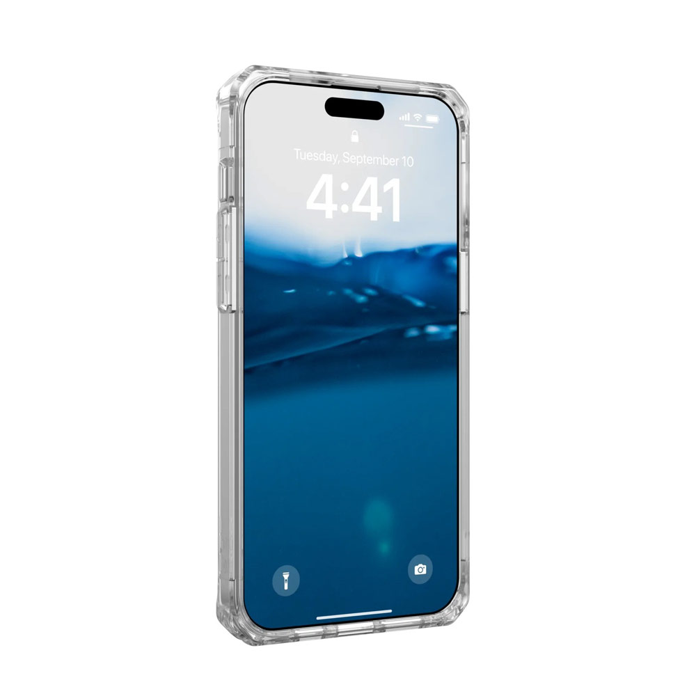 Picture of Apple iPhone 15 Pro 6.1 Case | UAG Plyo Drop Proof Shock Impact Resistant Transparent Clear Case for iPhone 15 Pro 6.1 (Ice)