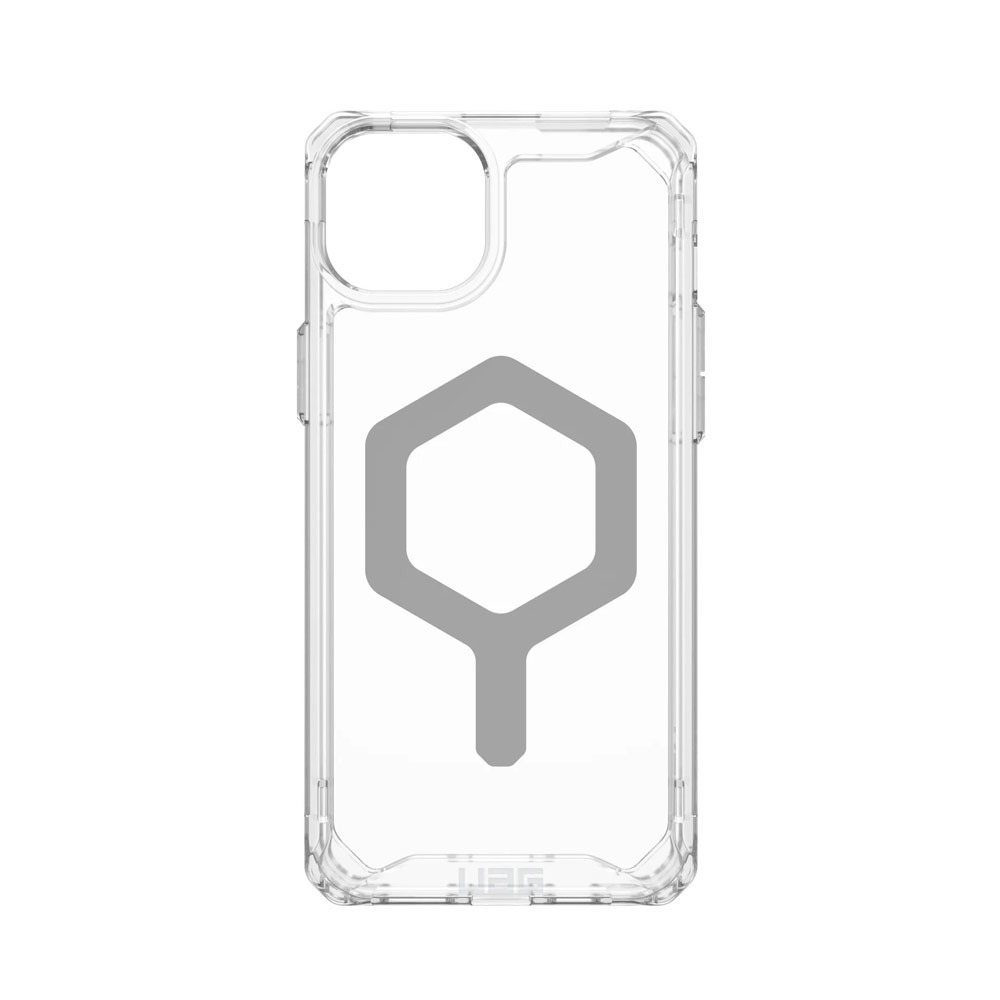 Picture of Apple iPhone 15 Plus 6.7 Case | UAG Plyo Magsafe Compatible Drop Proof Shock Impact Resistant Transparent Clear Case for iPhone 15 Plus 6.7 (Ice Silver)