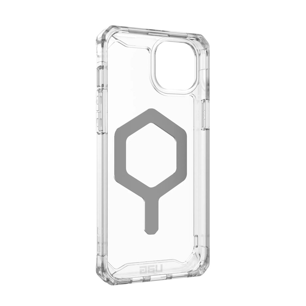 Picture of Apple iPhone 15 Plus 6.7 Case | UAG Plyo Magsafe Compatible Drop Proof Shock Impact Resistant Transparent Clear Case for iPhone 15 Plus 6.7 (Ice Silver)