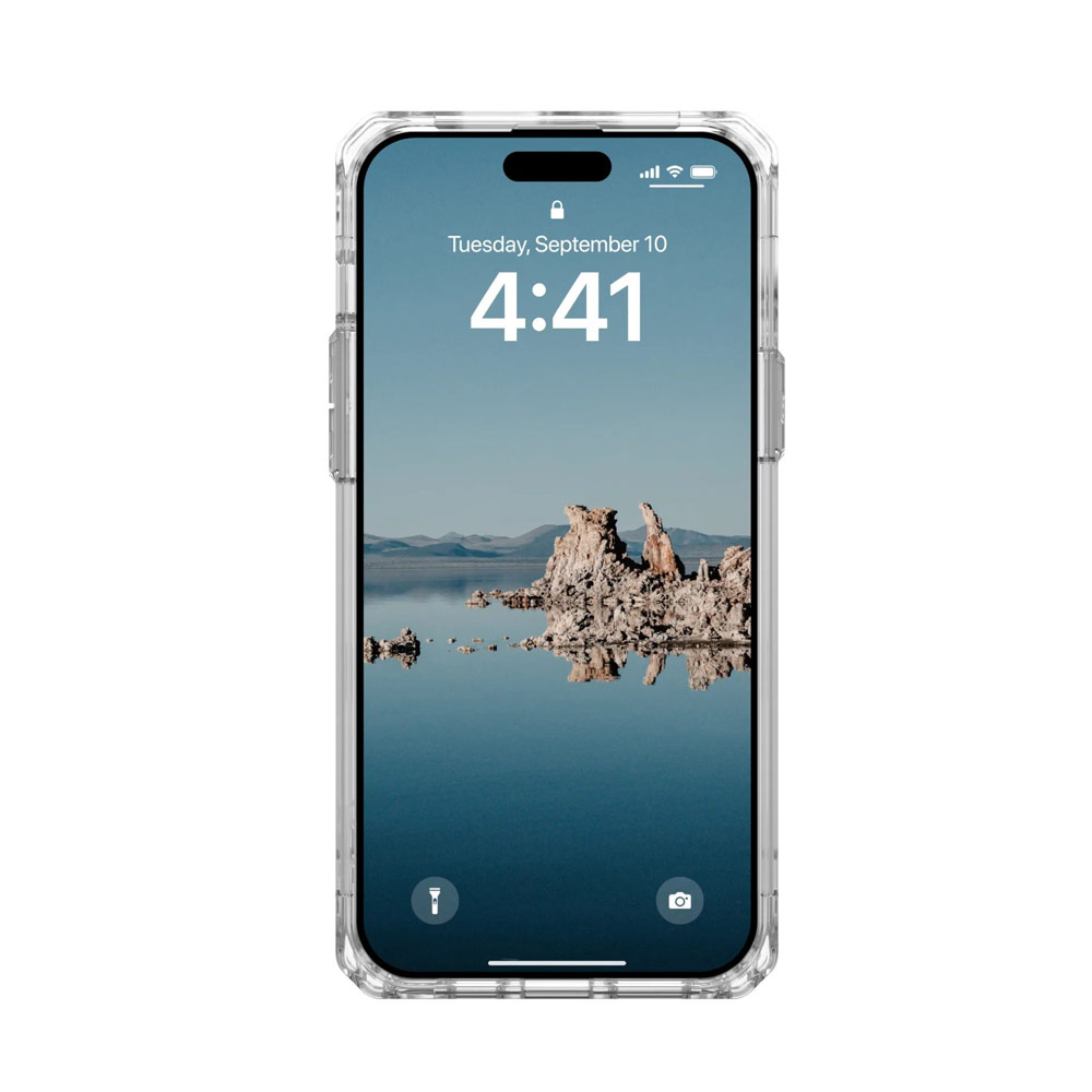 Picture of Apple iPhone 15 Plus 6.7 Case | UAG Plyo Magsafe Compatible Drop Proof Shock Impact Resistant Transparent Clear Case for iPhone 15 Plus 6.7 (Ice White)