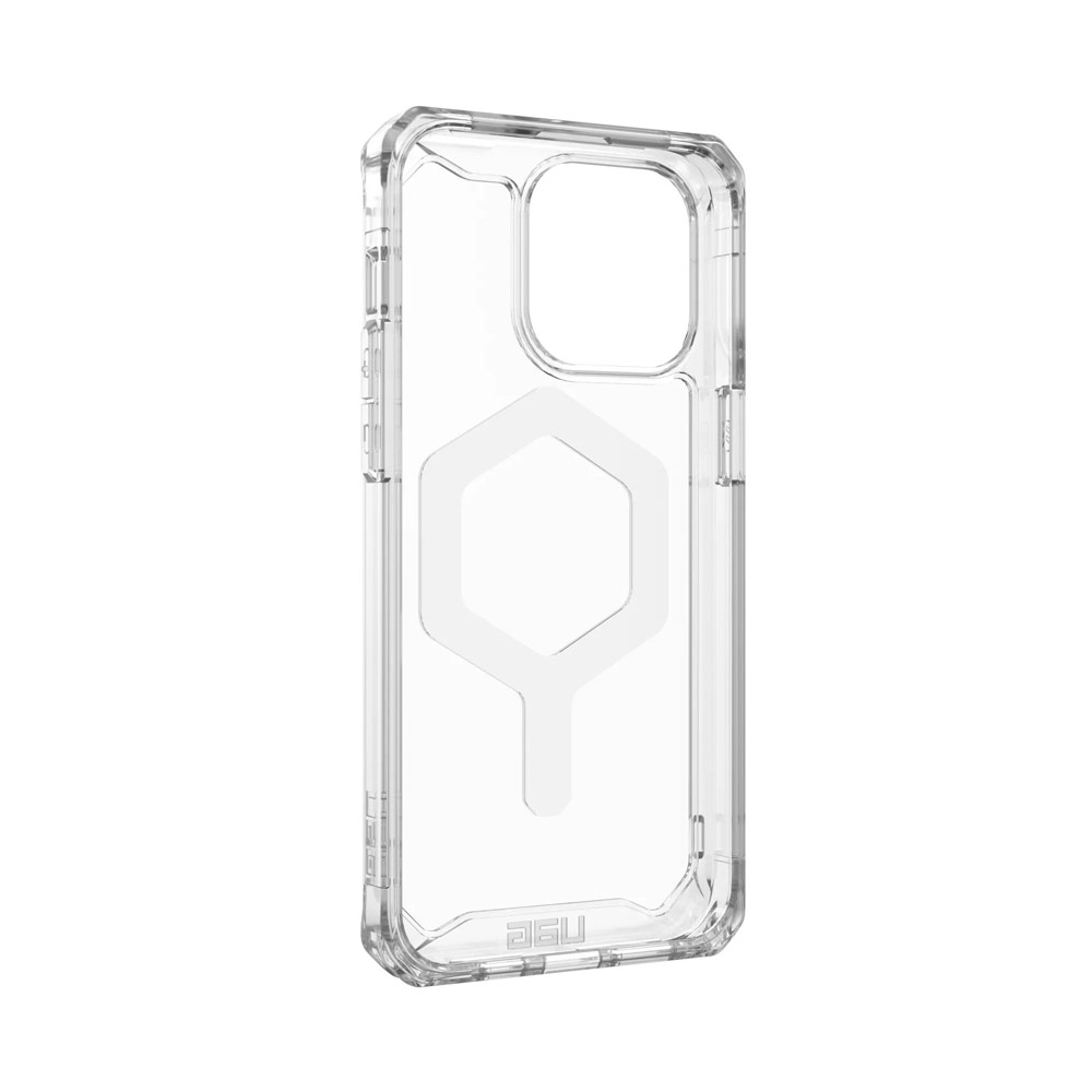 Picture of Apple iPhone 15 Pro 6.1 Case | UAG Plyo Magsafe Compatible Drop Proof Shock Impact Resistant Transparent Clear Case for iPhone 15 Pro 6.1 (Ice White)