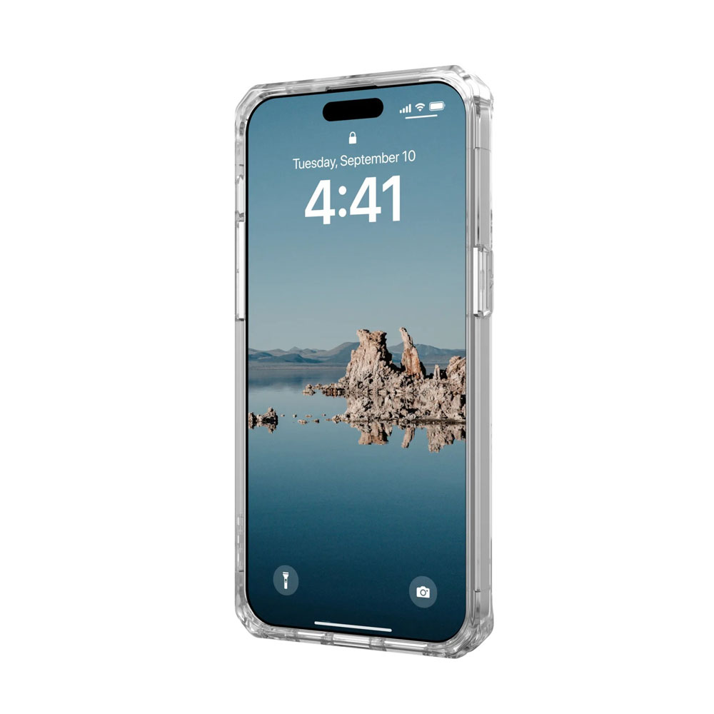 Picture of Apple iPhone 15 Pro 6.1 Case | UAG Plyo Magsafe Compatible Drop Proof Shock Impact Resistant Transparent Clear Case for iPhone 15 Pro 6.1 (Ice Rose Gold)