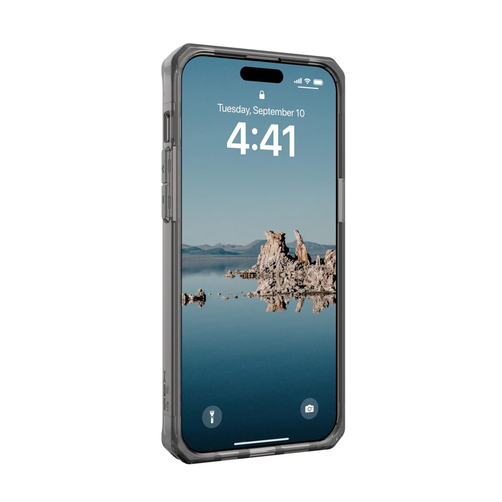 Picture of Apple iPhone 15 Pro Max 6.7 Case | UAG Plyo Magsafe Compatible Drop Proof Shock Impact Resistant Transparent Clear Case for iPhone 15 Pro Max 6.7 (Ash White)