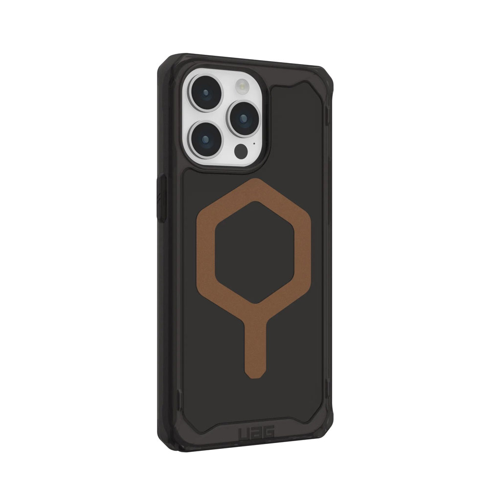 Picture of Apple iPhone 15 Pro Max 6.7 Case | UAG Plyo Magsafe Compatible Drop Proof Shock Impact Resistant Transparent Clear Case for iPhone 15 Pro Max 6.7 (Black Bronze)
