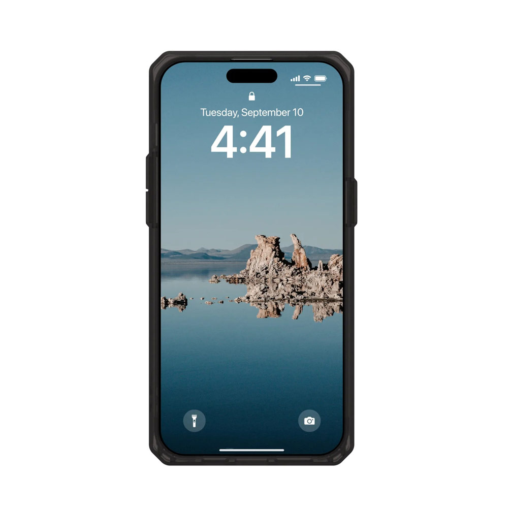 Picture of Apple iPhone 15 Pro Max 6.7 Case | UAG Plyo Magsafe Compatible Drop Proof Shock Impact Resistant Transparent Clear Case for iPhone 15 Pro Max 6.7 (Black Bronze)