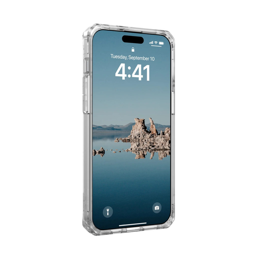 Picture of Apple iPhone 15 Pro Max 6.7 Case | UAG Plyo Magsafe Compatible Drop Proof Shock Impact Resistant Transparent Clear Case for iPhone 15 Pro Max 6.7 (Ice Gold)