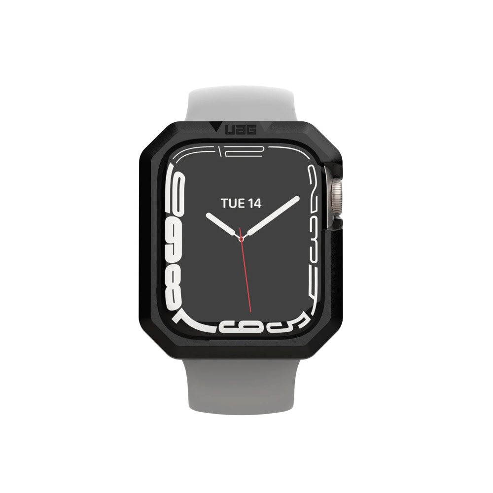 Picture of Apple Watch 45mm  | UAG Scout Series Featherlight PC Protection and Raised Screen Surround designed for Apple Watch 45mm Series 7 (Black)