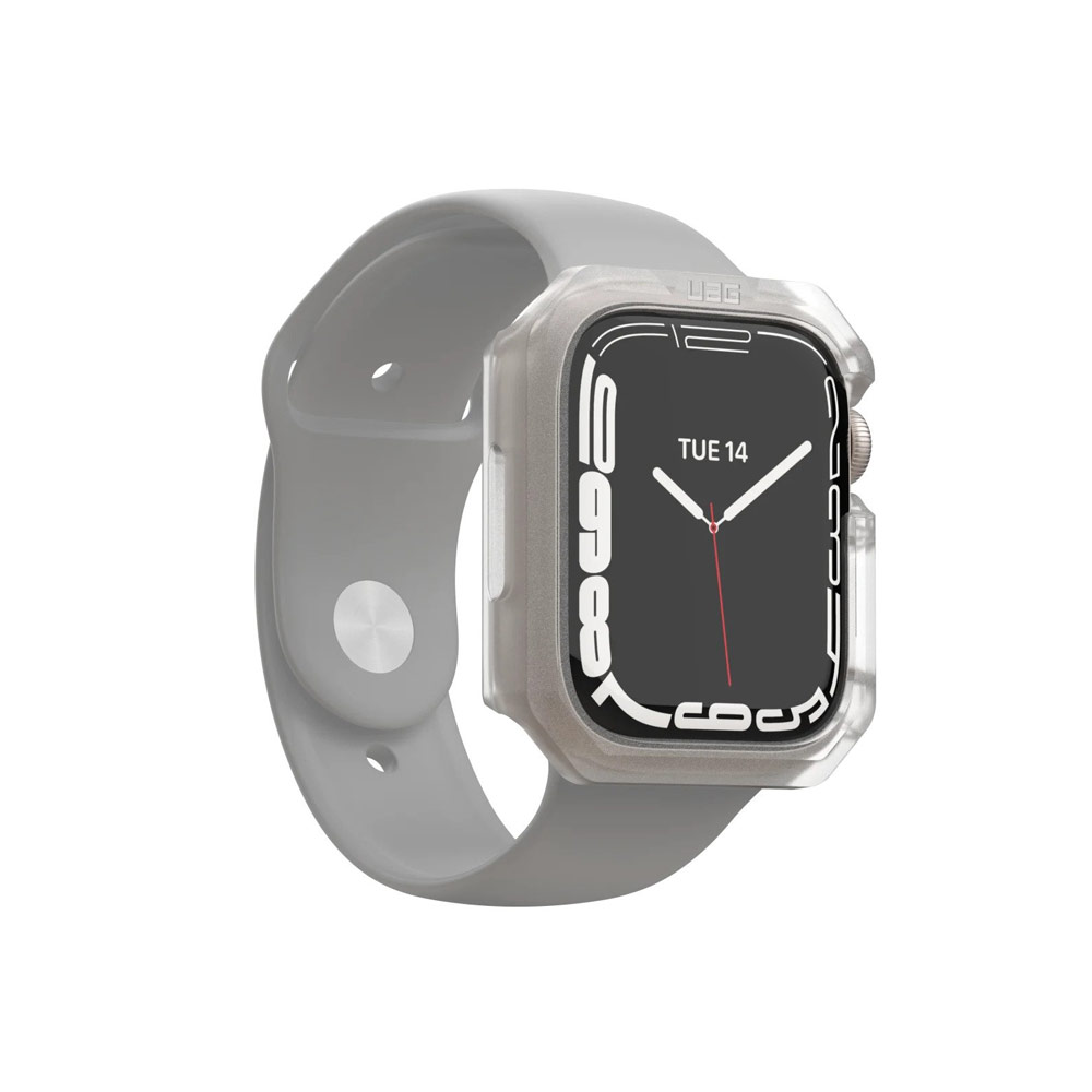 Picture of Apple Watch 45mm | UAG Scout Series Featherlight PC Protection and Raised Screen Surround designed for Apple Watch 45mm Series 7 (Frosted Ice)