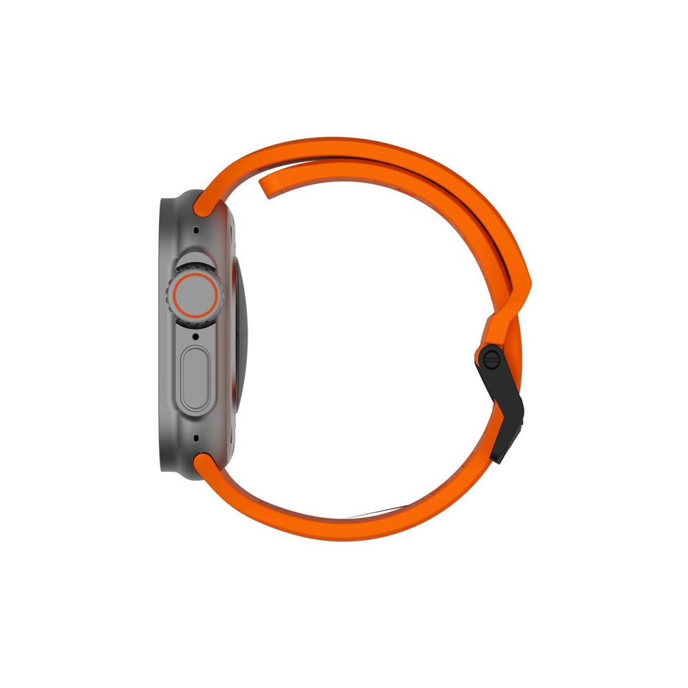 Picture of Apple Watch 10 46mm | UAG Scout Silicone Strap for Apple Watch 44mm 45mm 46mm 49mm Ultra 1 2 3 (Orange)
