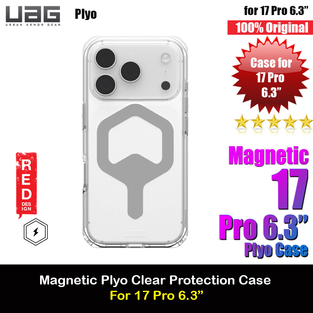 Picture of UAG Plyo Magsafe Compatible Drop Proof Clear Case for iPhone 17 Pro 6.3 (Ice Silver) Apple iPhone 17 Pro 6.3- Apple iPhone 17 Pro 6.3 Cases, Apple iPhone 17 Pro 6.3 Covers, iPad Cases and a wide selection of Apple iPhone 17 Pro 6.3 Accessories in Malaysia, Sabah, Sarawak and Singapore 