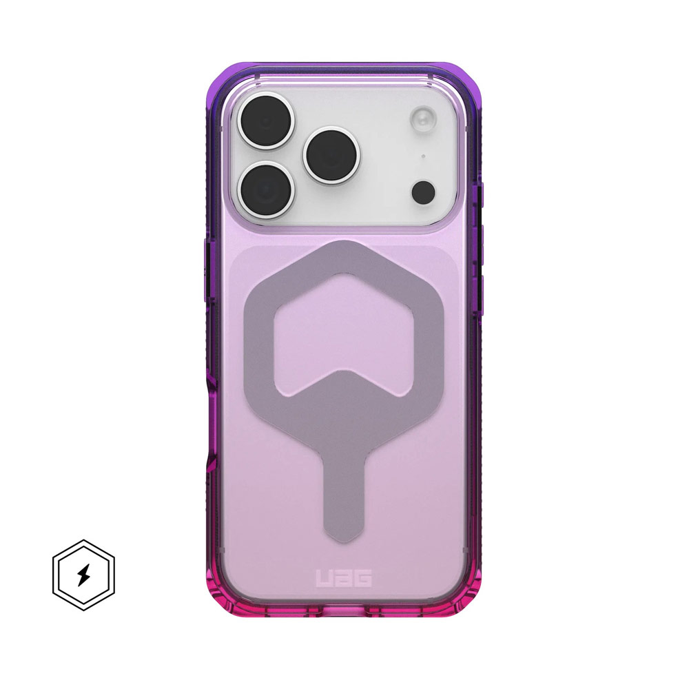 Picture of Apple iPhone 17 Pro 6.3 Case | UAG Plyo Magsafe Compatible Drop Proof Clear Case for iPhone 17 Pro 6.3 (Purple Pink Ombre)