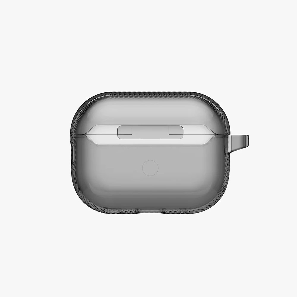 Picture of Apple Airpods Pro 3 Case | Uniq Glase Pro Ultra-Clear Snap Closure Case for Airpods Pro 3 3rd Gen 2025 (Smoke)