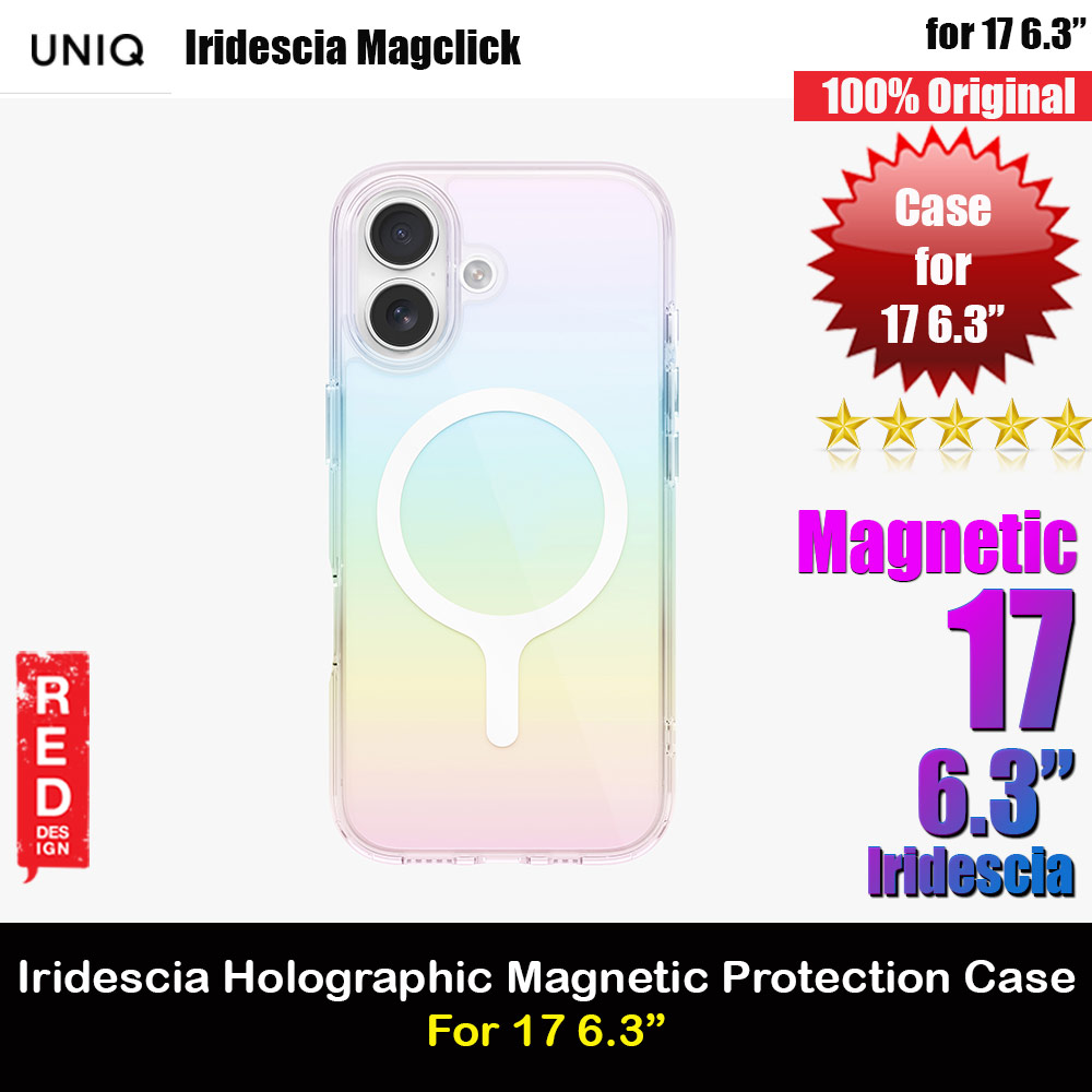 Picture of Uniq Iridescia Magclick Protection Holography Case for iPhone 17 6.3 (Holo Quartz) Apple iPhone 17 6.3- Apple iPhone 17 6.3 Cases, Apple iPhone 17 6.3 Covers, iPad Cases and a wide selection of Apple iPhone 17 6.3 Accessories in Malaysia, Sabah, Sarawak and Singapore 