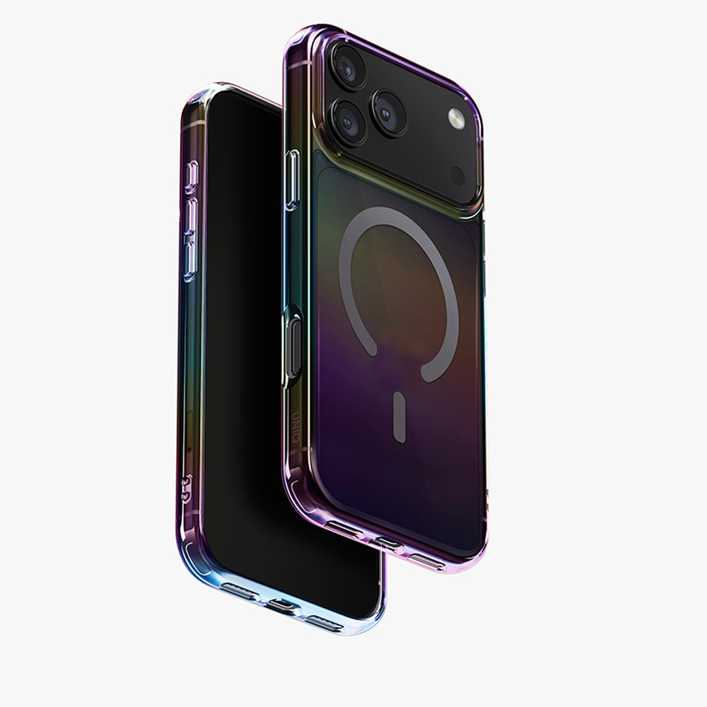 Picture of Apple iPhone 17 Pro Max 6.9 Case | Uniq Iridescia Magclick Protection Holography Case for iPhone 17 Pro Max 6.9 (Midnight Quartz)