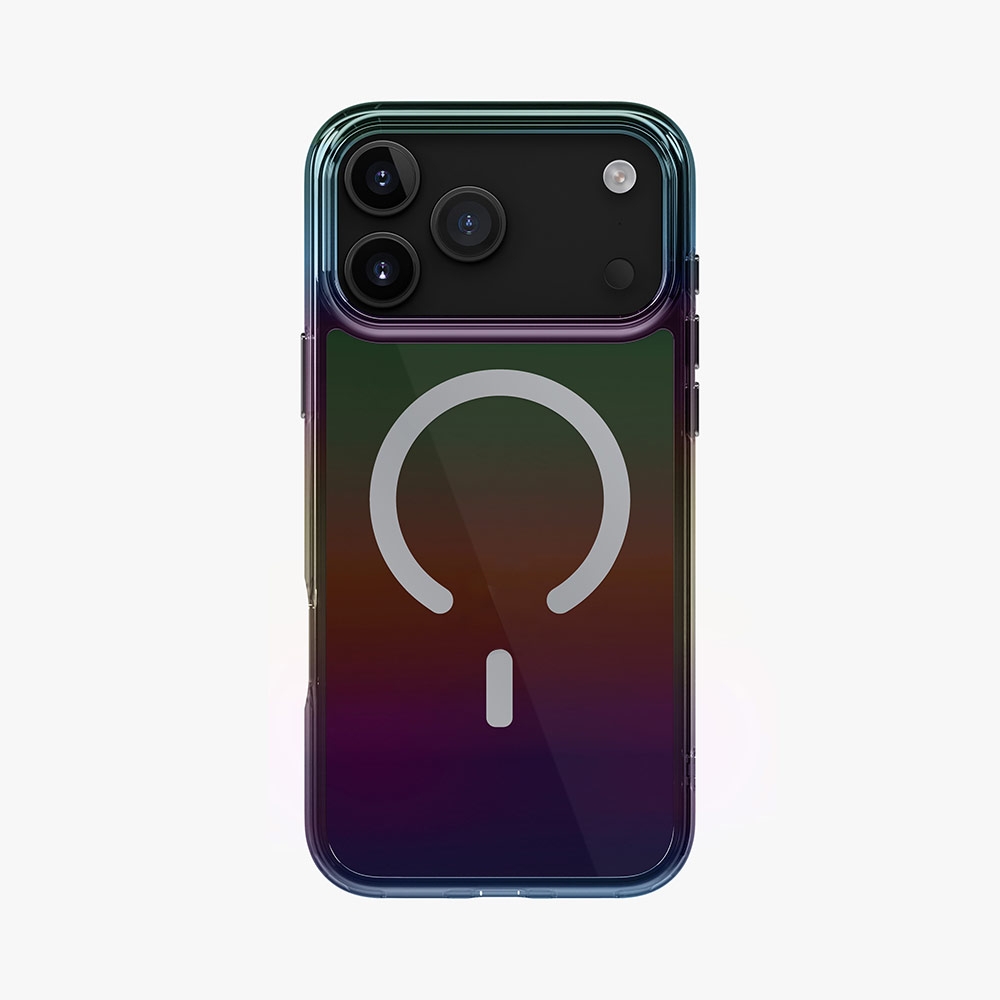 Picture of Apple iPhone 17 Pro Max 6.9 Case | Uniq Iridescia Magclick Protection Holography Case for iPhone 17 Pro Max 6.9 (Midnight Quartz)