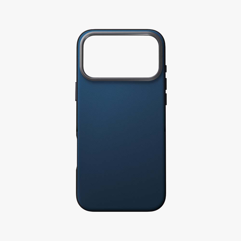 Picture of Apple iPhone 17 Pro Max 6.9 Case | Uniq Lyden DS Premium Leatherette Magclick Protection Case for iPhone 17 Pro Max 6.9 (Steel Blue)