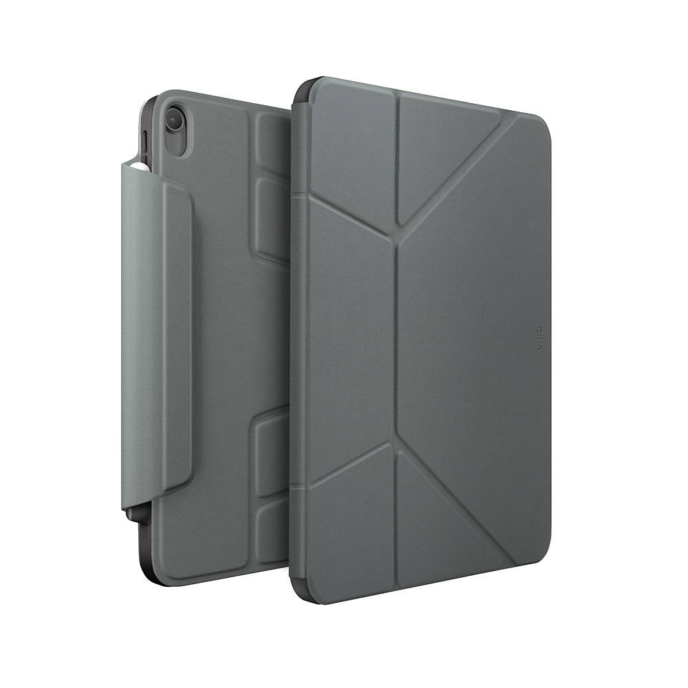 Picture of Apple iPad Air 11 M3 2025 Case | Uniq Ryze 360 Degree Rotatable Standable as Stand Holder Protection Case for iPad Air 11 M2 2024 M3 2025 (Lichen Green)