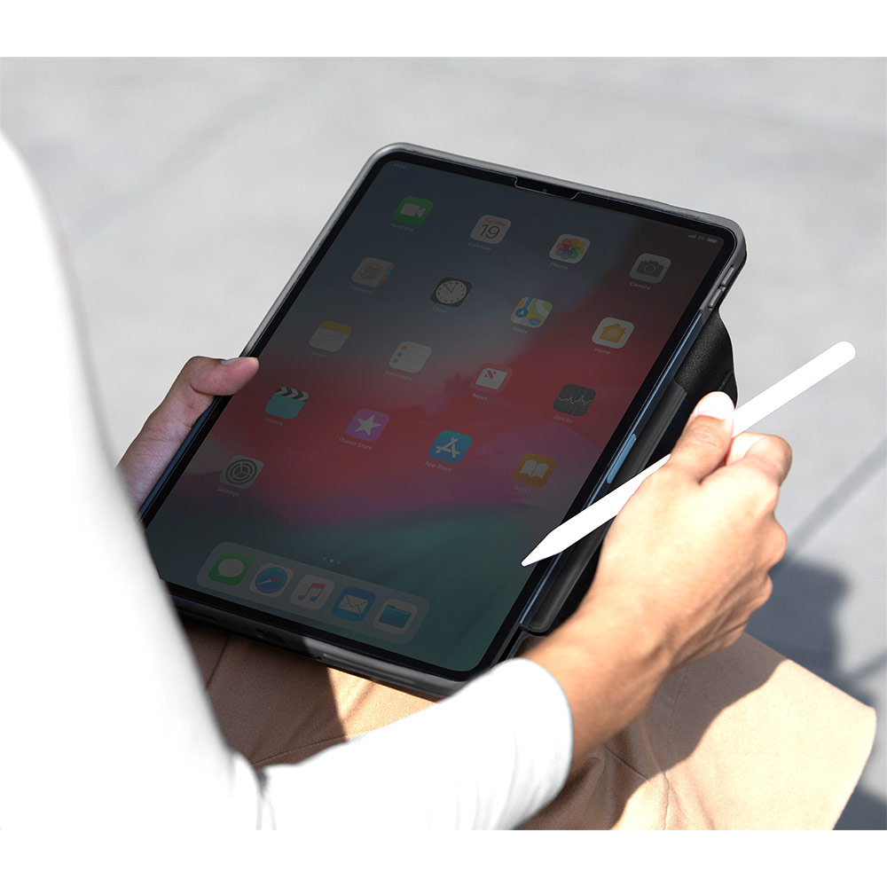 Picture of Apple iPad Air 11 M3 2025 Case | Uniq Ryze 360 Degree Rotatable Standable as Stand Holder Protection Case for iPad Air 11 M2 2024 M3 2025 (Lichen Green)