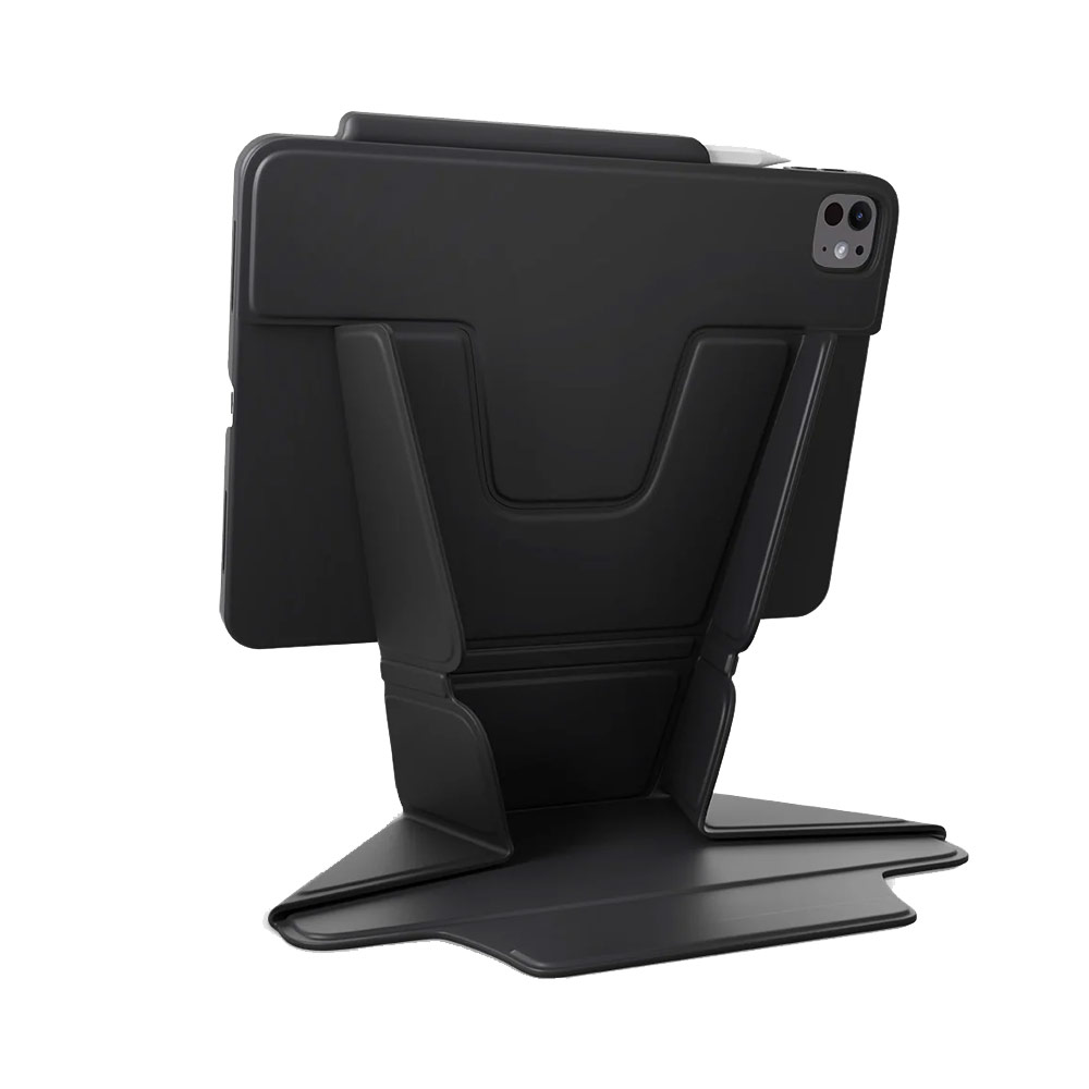 Picture of Apple iPad Pro 13 M4 2024 Case | Uniq Ryze 360 Degree Rotatable Standable as Stand Holder Protection Case for iPad Pro 13 M4 2024 (Black)
