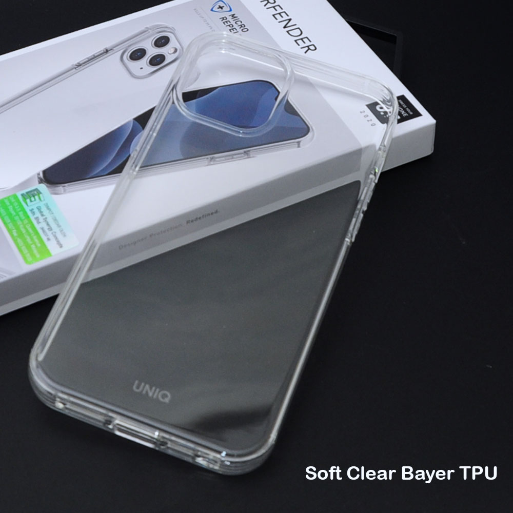 Picture of Apple iPhone 12 Pro Max 6.7 Case | Uniq Air Fender Slim Ultra Light Flex Soft Drop Protection Case for iPhone 12 Pro Max 6.7 (Clear)