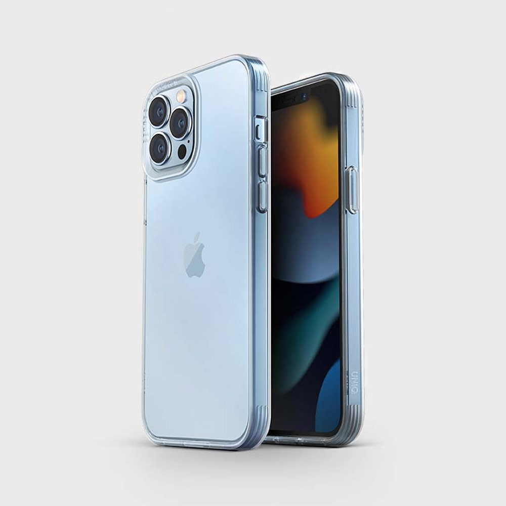 Picture of Apple iPhone 13 Pro Max 6.7 Case | Uniq Hybrid Air Fender Soft TPU Drop Protection Case for iPhone 13 Pro Max 6.7 (Nude Transparent)