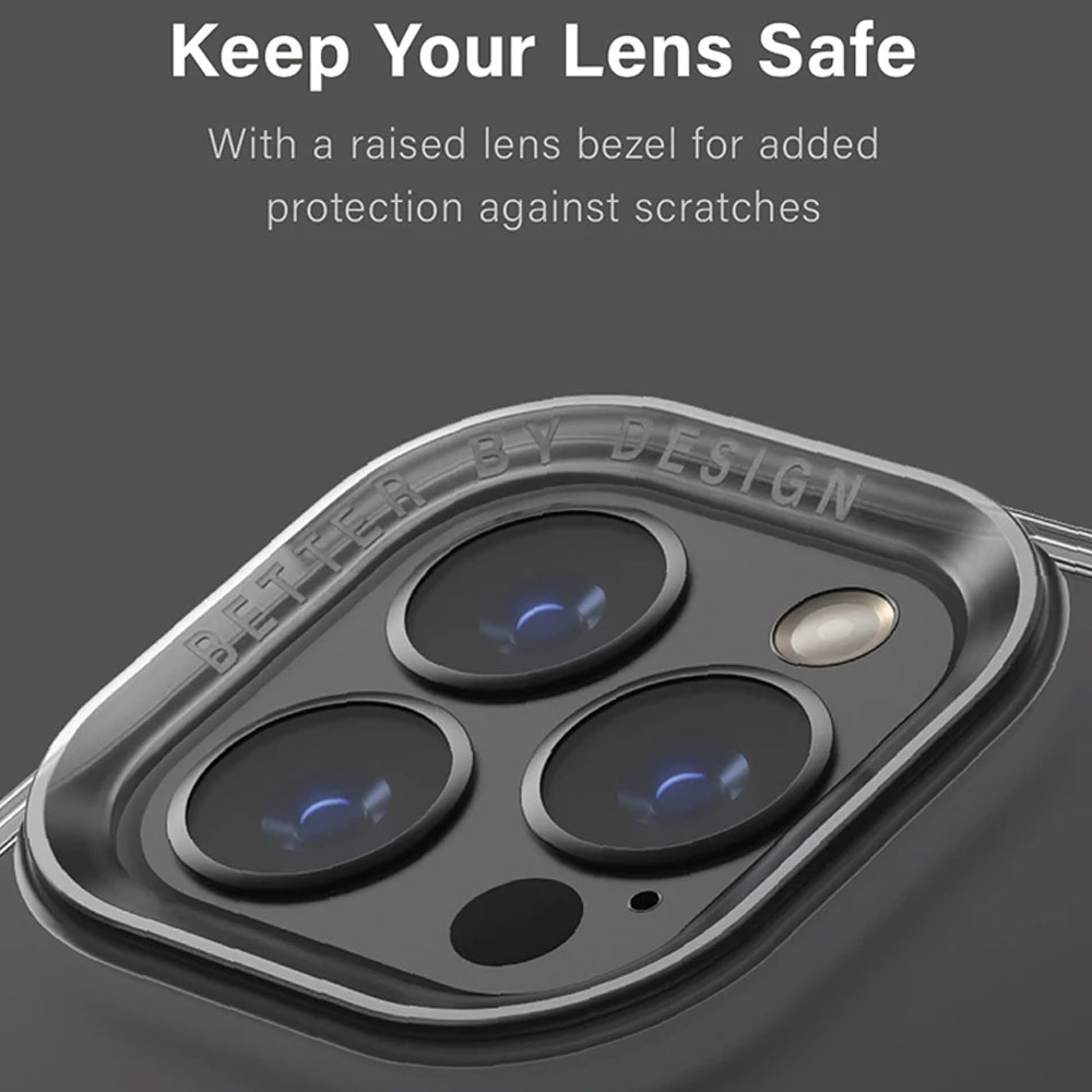 Picture of Apple iPhone 13 Pro Max 6.7 Case | Uniq Hybrid Air Fender Soft TPU Drop Protection Case for iPhone 13 Pro Max 6.7 (Smoke Grey Tinted)