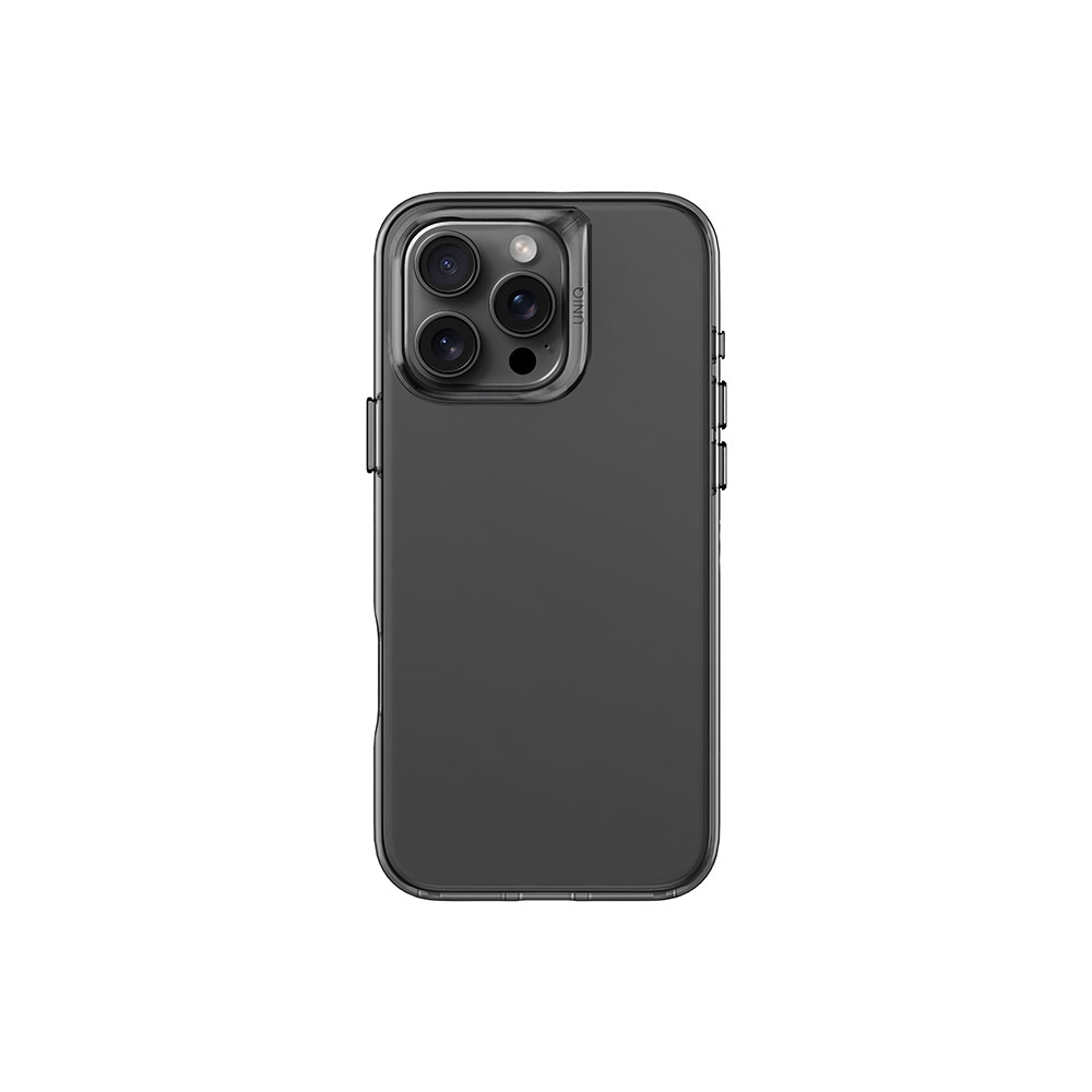 Picture of Apple iPhone 16 Pro 6.3 Case | Uniq Air Fender Slim Ultra Light Flex Soft Drop Protection Case for iPhone 16 Pro 6.3 (Grey Tinted)