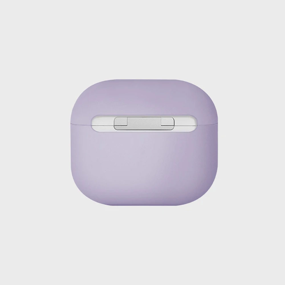 Picture of Apple Airpods 3 Case | Uniq Lino Airpods 3 Snap Case High Quality Liquid Silicone Case for Airpods 3 Airpods 3rd Gen (Lavender)