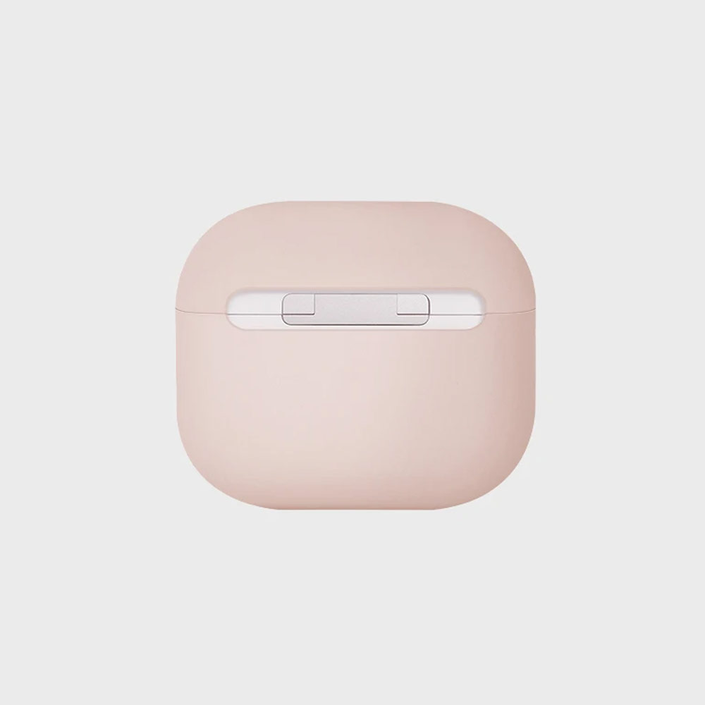 Picture of Apple Airpods 3 Case | Uniq Lino Airpods 3 Snap Case High Quality Liquid Silicone Case for Airpods 3 Airpods 3rd Gen (Pink)