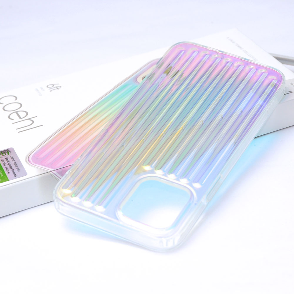 Picture of Apple iPhone 12 6.1 Case | Uniq Coehl Holography Soft Drop Protection Case for iPhone 12 iPhone 12 Pro 6.1 (Linear Iridescent)