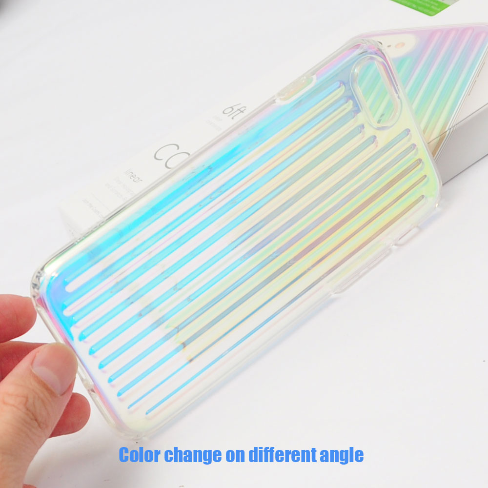 Picture of Apple iPhone 7 4.7 Case | Uniq Coehl Clear Holography Protection Case Colorful Case for iPhone SE 2020 iPhone 7 iPhone 8 iPhone SE 2022 (Linear)