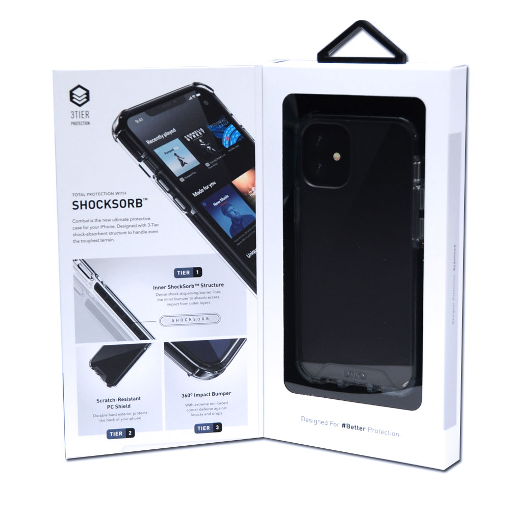 Picture of Apple iPhone 12 Pro Max 6.7 Case | Uniq Combat Ultra Tough Drop Protection Case for iPhone 12 Pro Max 6.7 (Black)