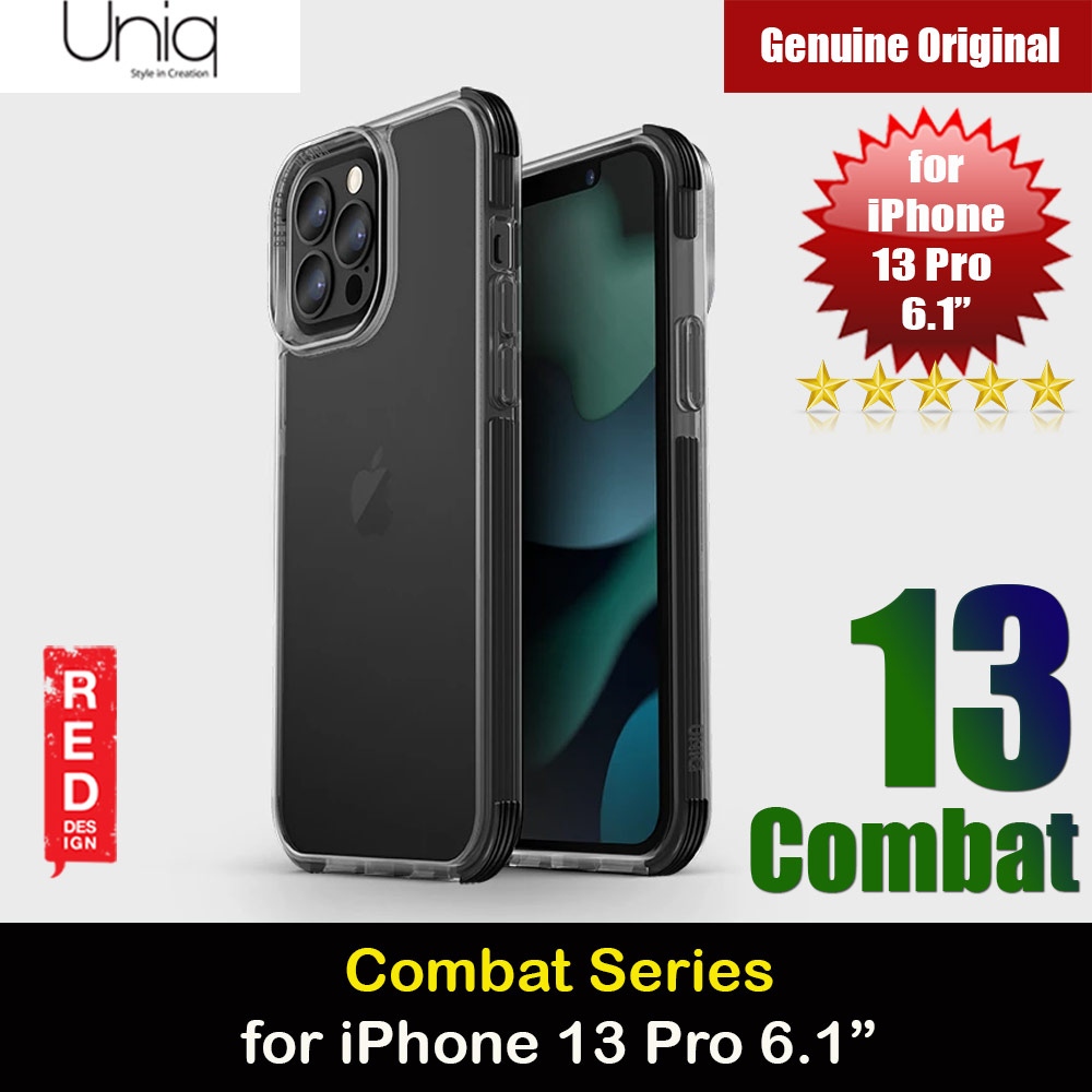 Picture of Uniq Combat Ultra Tough Drop Protection Case for iPhone 13 Pro 6.1 (Carbon Black) Apple iPhone 13 Pro 6.1- Apple iPhone 13 Pro 6.1 Cases, Apple iPhone 13 Pro 6.1 Covers, iPad Cases and a wide selection of Apple iPhone 13 Pro 6.1 Accessories in Malaysia, Sabah, Sarawak and Singapore 