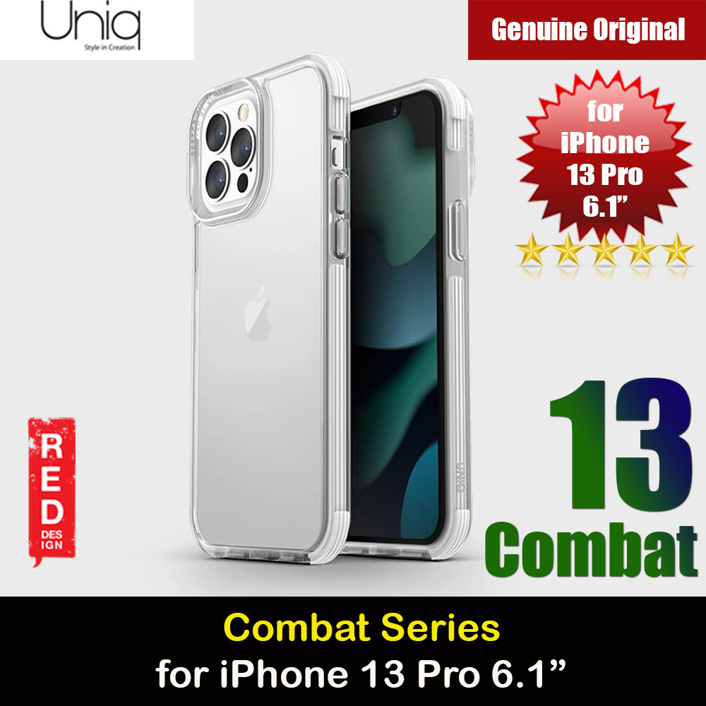 Picture of Uniq Combat Ultra Tough Drop Protection Case for iPhone 13 Pro 6.1 (Blanc White) Apple iPhone 13 Pro 6.1- Apple iPhone 13 Pro 6.1 Cases, Apple iPhone 13 Pro 6.1 Covers, iPad Cases and a wide selection of Apple iPhone 13 Pro 6.1 Accessories in Malaysia, Sabah, Sarawak and Singapore 