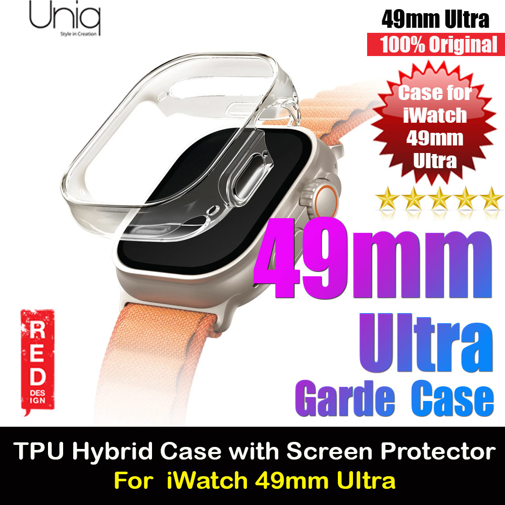Picture of Uniq Garde Hybrid Series Case TPU Material with High Sensitive Touch Screen for Apple Watch 49mm Ultra (Clear) Apple Watch 49mm	Ultra- Apple Watch 49mm	Ultra Cases, Apple Watch 49mm	Ultra Covers, iPad Cases and a wide selection of Apple Watch 49mm	Ultra Accessories in Malaysia, Sabah, Sarawak and Singapore 