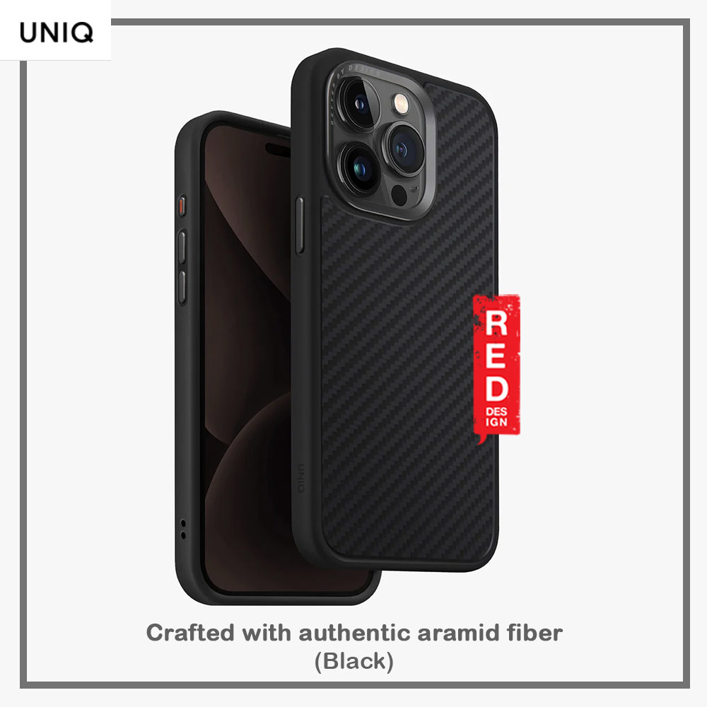 Picture of Apple iPhone 15 Pro 6.1 Case | Uniq Keva Magclick Magnetic Magnetic Tough Drop Protection Case for iPhone 15 Pro 6.1 (Black)