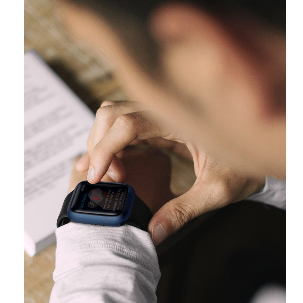 Picture of Apple Watch 45mm Case | Uniq Legion Hybrid Series Case with High Sensitivity Touch 9H Tempered Glass for Apple Watch 45mm (Clear)