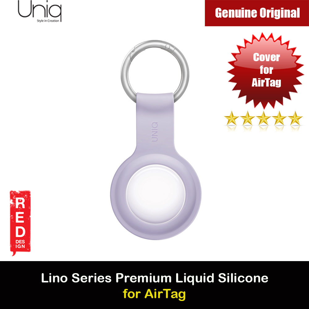 Picture of Uniq Lino Series Premium Liquid Silicone Cover Case Strap for Apple AirTag (Lavendar Purple) Apple Air Tag- Apple Air Tag Cases, Apple Air Tag Covers, iPad Cases and a wide selection of Apple Air Tag Accessories in Malaysia, Sabah, Sarawak and Singapore 