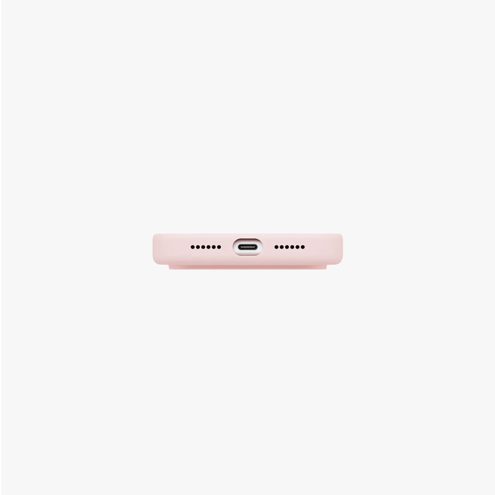 Picture of Apple iPhone 18 Pro Case | Uniq Lino Hybrid Silicone Lightweight Magnetic Protection Case with Camera Control Button for iPhone 18 Pro- Pale Rose
